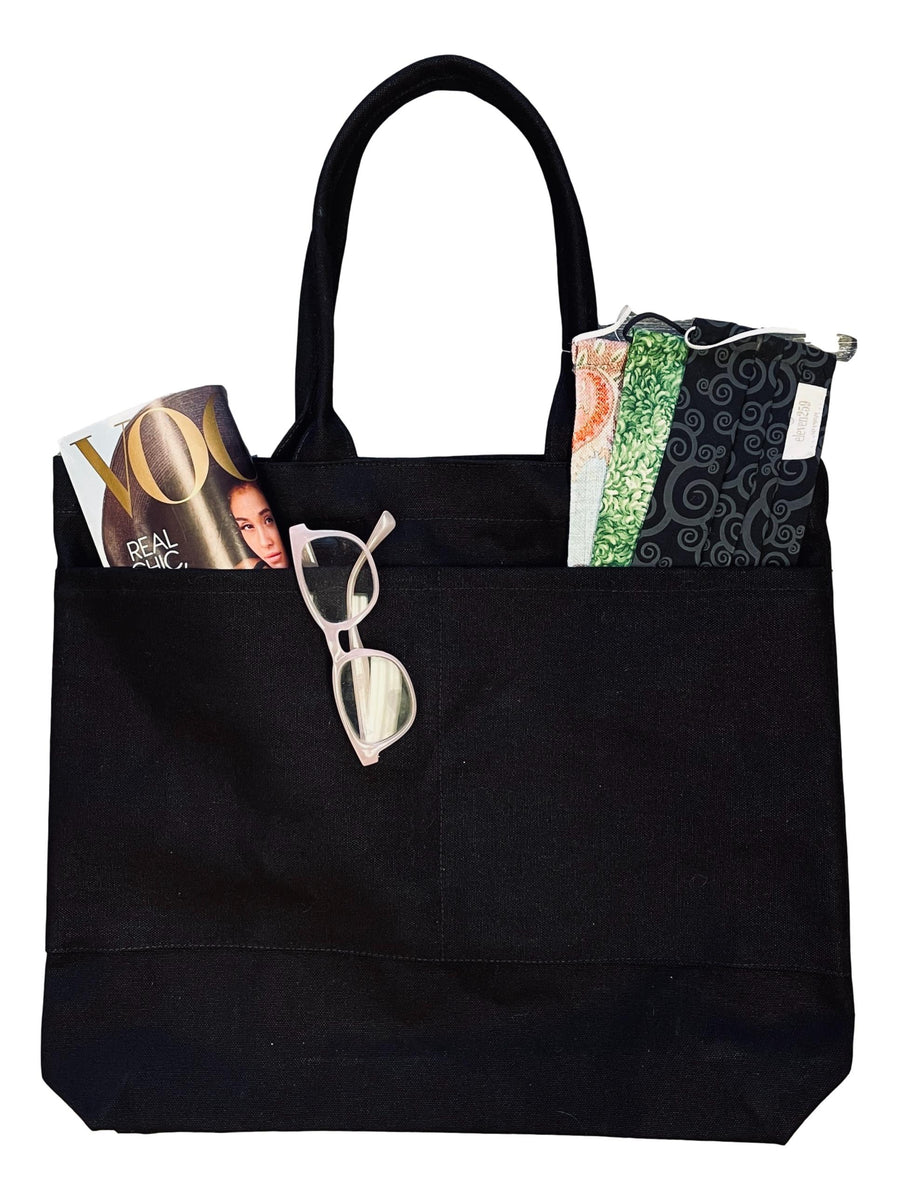 Black Canvas Tote Bag – eleven259