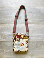 Maria Valentina                 Velvet Multi-Colored Messenger Bag