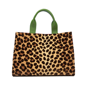 Rose Top Handle Bag                             Leopard