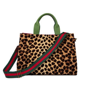 Rose Top Handle Bag                             Leopard