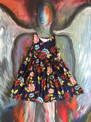Aurora - Classic Sleeveless Little Girl Dress